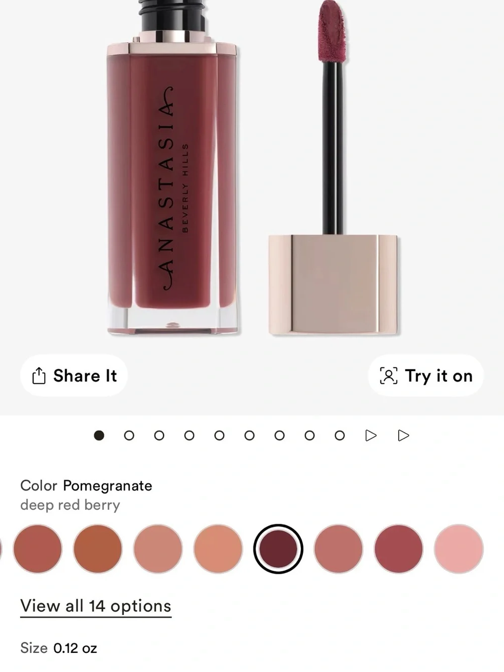 Anastasia Beverly Hills Lip Velvet Matte Lipstick - Black & Rose Gold Packaging